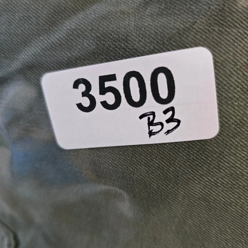 Mugsy Hydes Pants Mens 35x34 Olive Green FLX8NHG Stretch Chino Slim Straight**